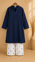Noir Midnight Navy Blue Kurta Set