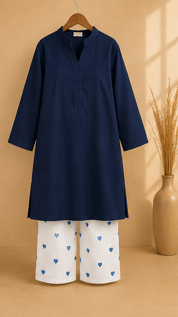 Noir Midnight Navy Blue Kurta Set